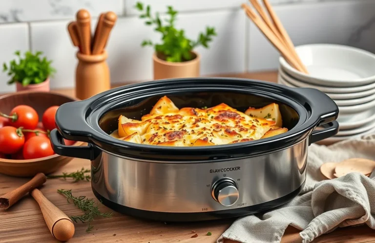 How to Make Creamy Au Gratin Potatoes in a Slow Cooker