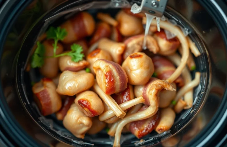 Slow Cooker Bacon Wrapped Water Chestnuts Recipe for Easy Appetizers