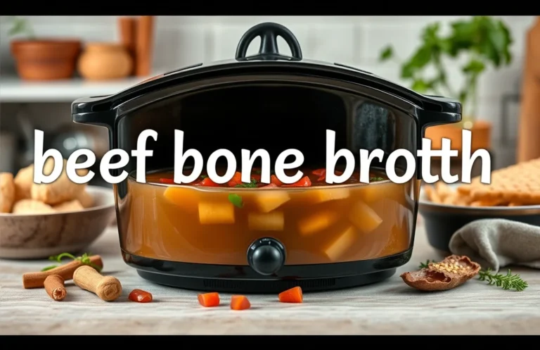 Slow Cooker Beef Bone Broth: 7 Steps to Rich, Flavorful Broth