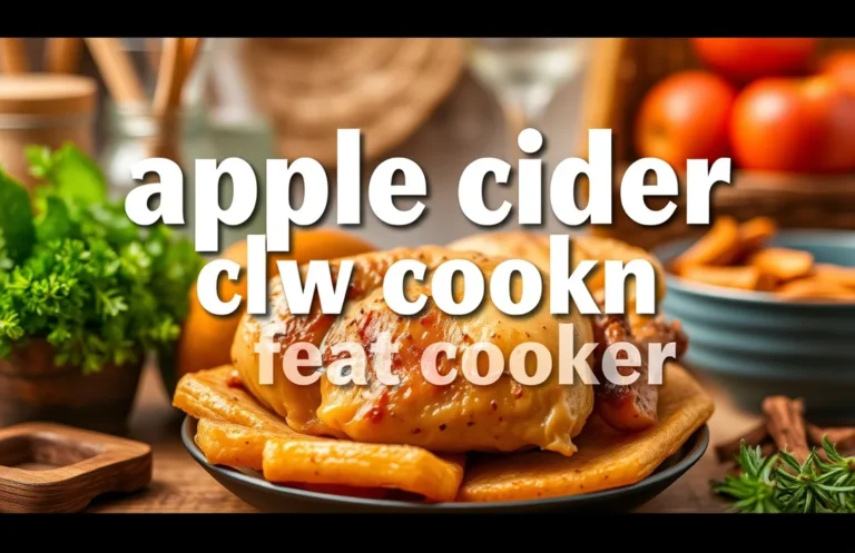 Slow Cooker Apple Cider Chicken: 7 Steps to Deliciousness