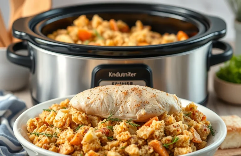 4-Ingredient Slow Cooker Chicken with Stuffing: Easy Recipe Steps