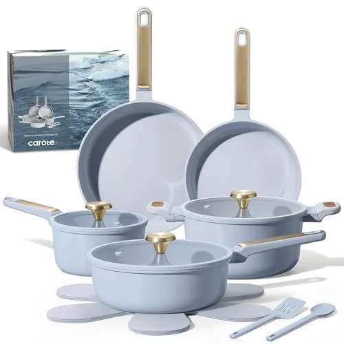 Light Blue Pots and Pans For Every Cooking Need