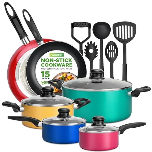 Colorful Pots and Pans Set for Every Cooking Need