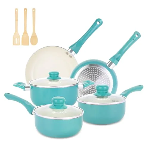 Teal Pots and Pans Set for Every Cooking Need and Kitchen Style
