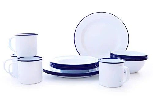Blue and White Enamel Cookware for Every Cooking Need