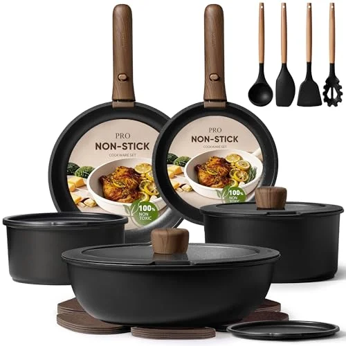Dishwasher Safe Pots and Pan Set for Every Cooking Need