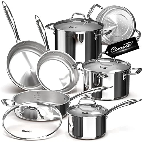 Stainless Steel 18 10 Cookware Set for Every Cooking Need