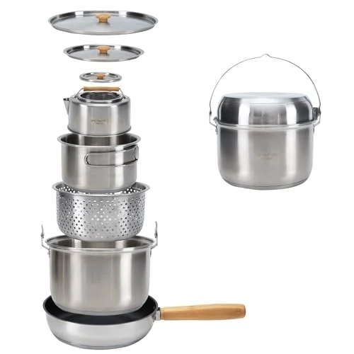 Camping Pots and Pans Stainless Steel for Every Outdoor Adventure