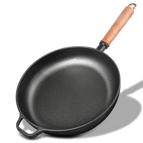 Cast Iron Cookware with Wooden Handles for Every Cooking Situation