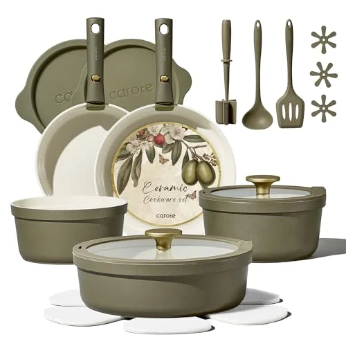 Olive Green Pots and Pans for Every Cooking Need