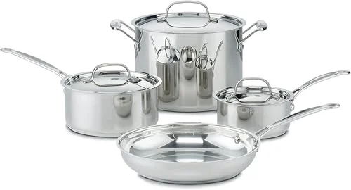 7 piece stainless steel cookware set