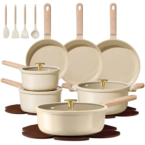 beautiful 22 piece cookware set