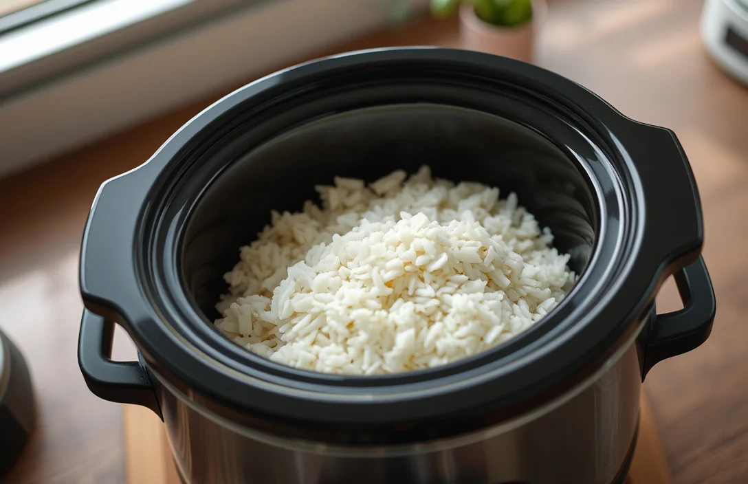 Benefits of slow cooker rice (and what you trade off) - rice in the slow cooker