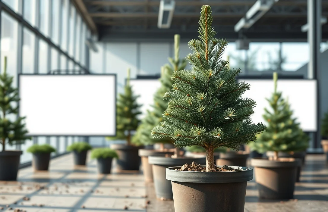 Best Soil Mix and Drainage for Potted Trees - christmas trees grown in pots