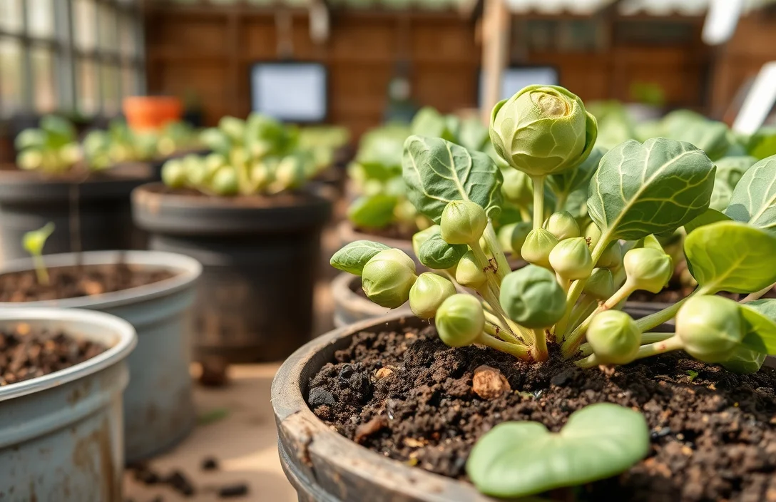 Best Soil Mix and Fertilizer Schedule for Pots - growing brussel sprouts in pots