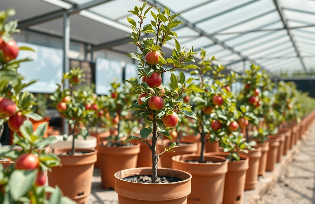 can apple trees be grown in pots?