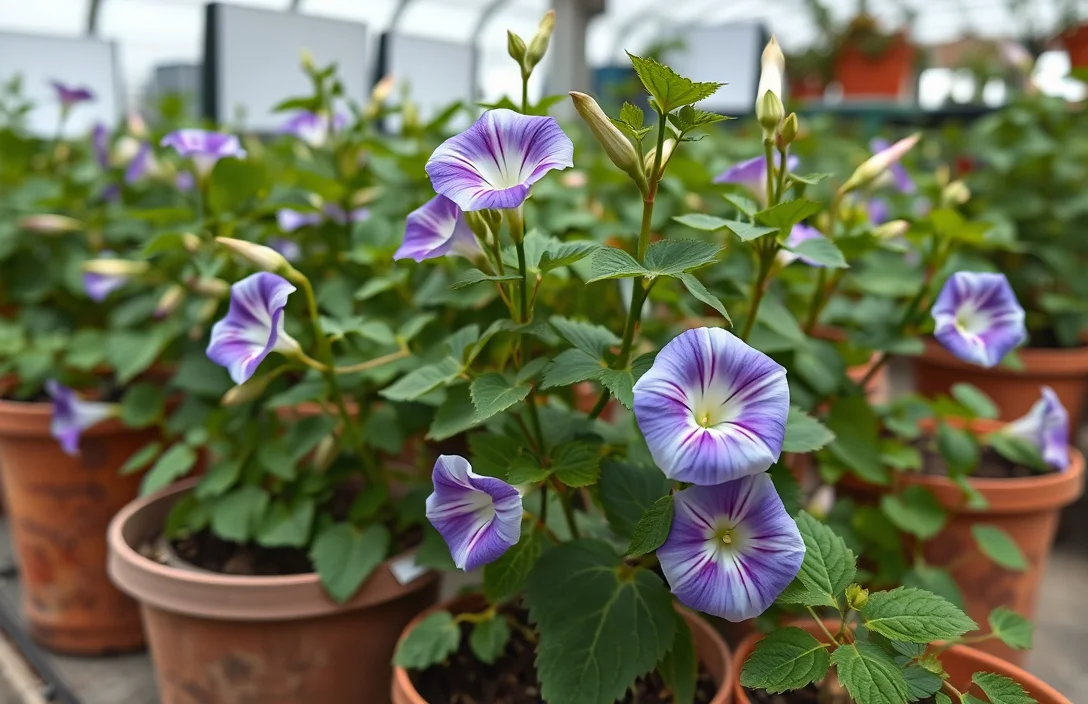 can morning glories grow in pots?