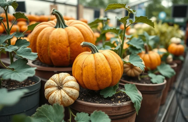 can pumpkins be grown in pots?
