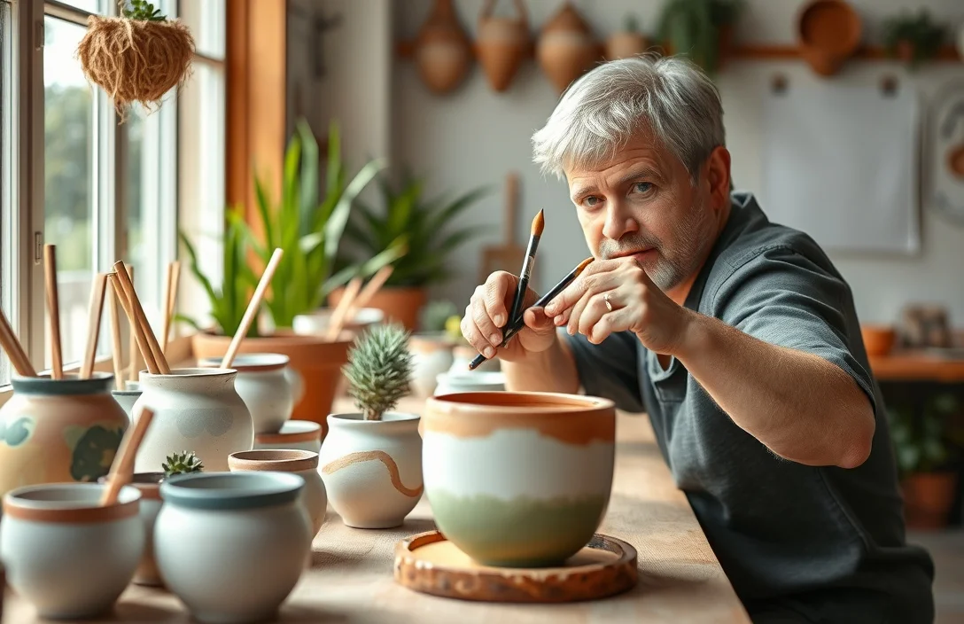 can you paint ceramic flower pots?