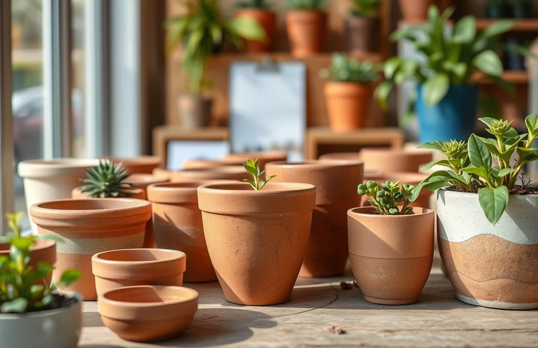 ceramic plant pots to paint