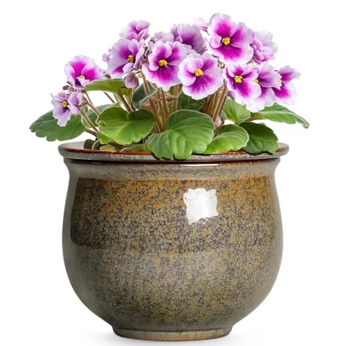 ceramic self watering flower pots