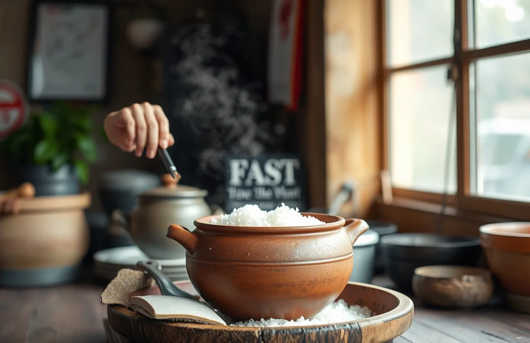 Clay Pot Rice Rice Cooker Setup and First Cook - clay pot rice rice cooker