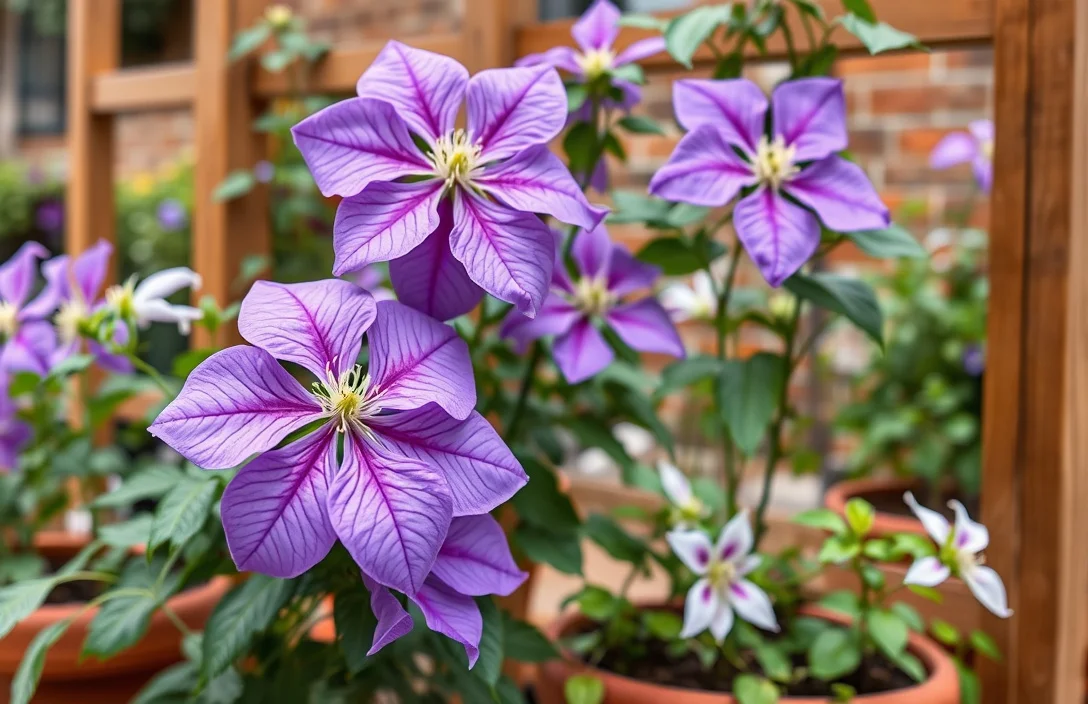 Clematis in Pots With Trellis: Best Varieties - clematis in pots with trellis