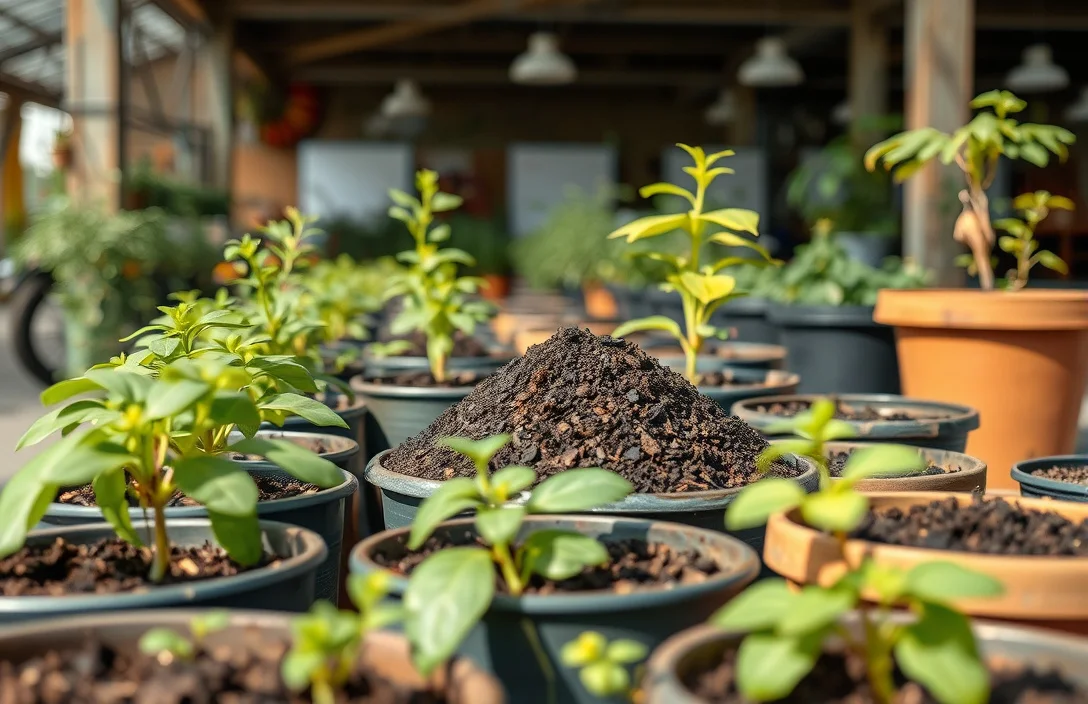compost for plants in pots