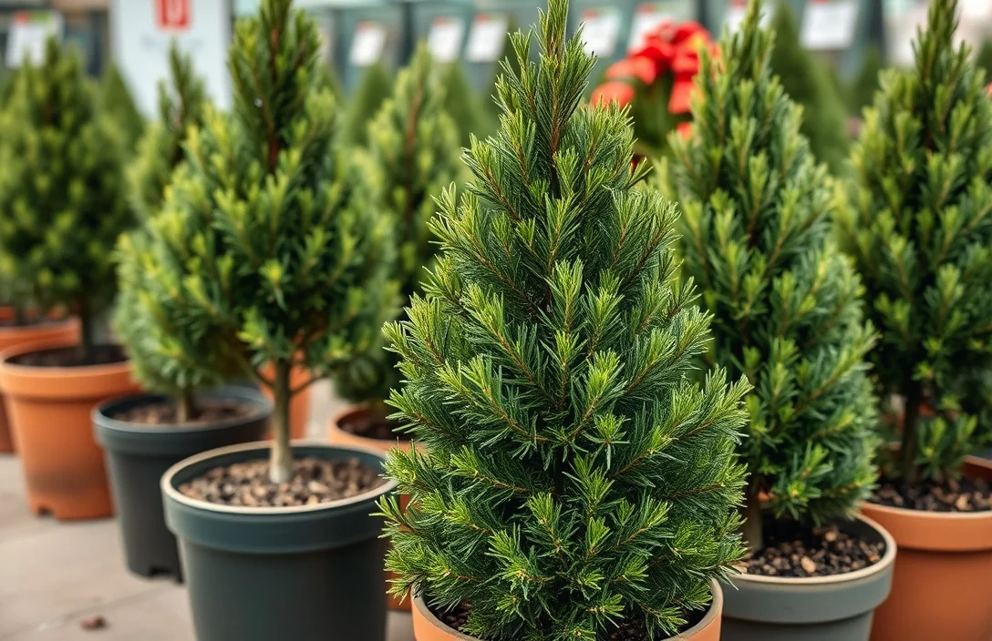 dwarf evergreen trees for pots