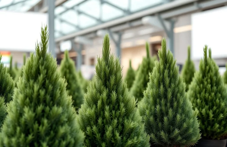 emerald green arborvitae in pots