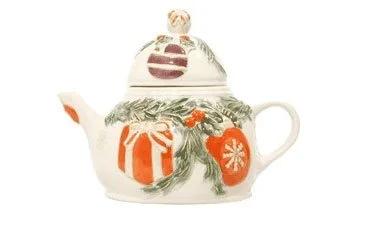 fitz and floyd christmas teapots