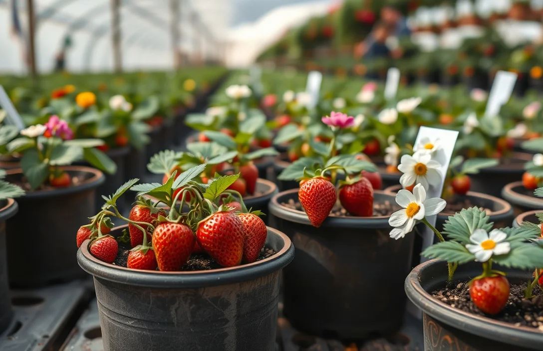 flowers to plant in strawberry pots