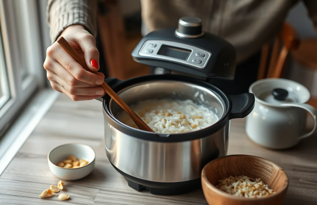 Getting the setup right for rice cooker porridge - how to make rice porridge in a rice cooker?