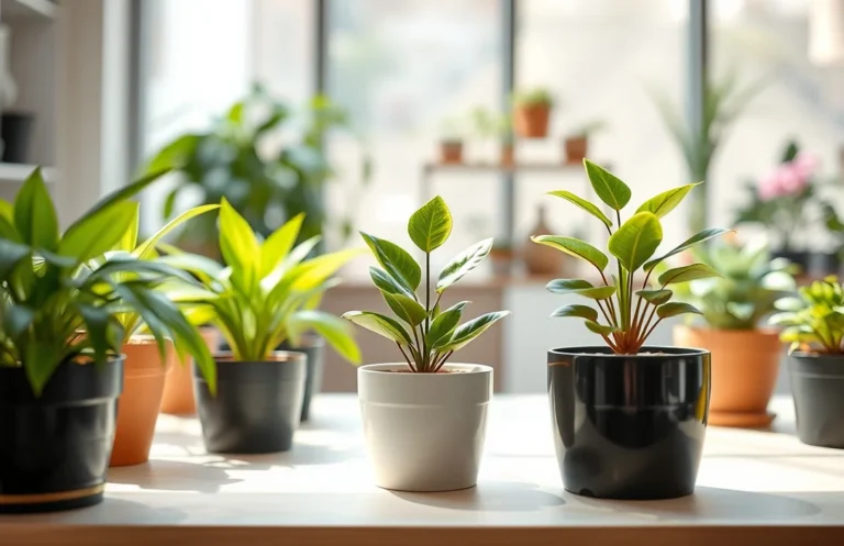 good plants for shallow pots