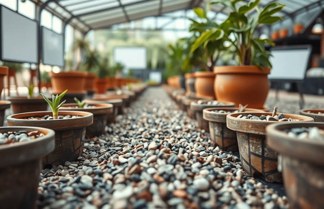 gravel for drainage in pots