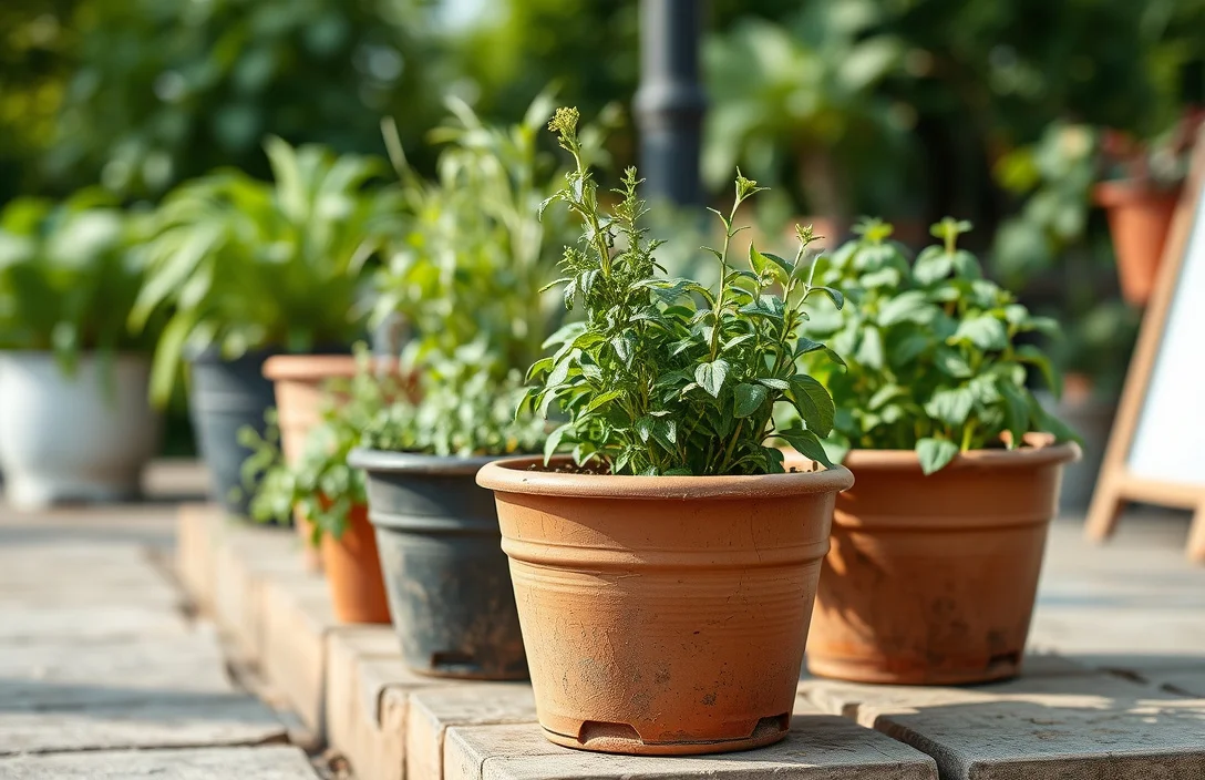 herb garden in pots ideas