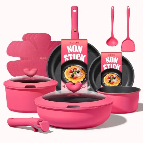hot pink cookware set