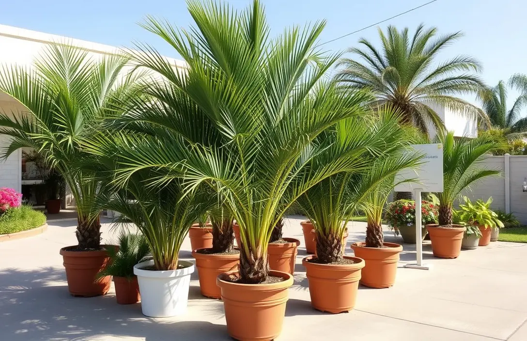 How Big Should the Pot Be for Full Sun Palms - full sun palm trees in pots outdoors