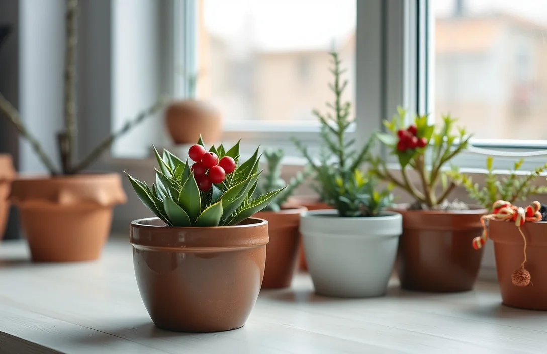 How to begin - how to decorate plant pots for christmas?
