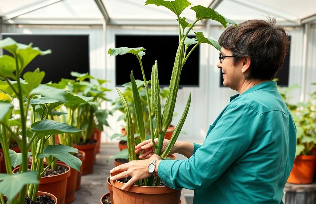 How to begin - how to plant okra in pots?