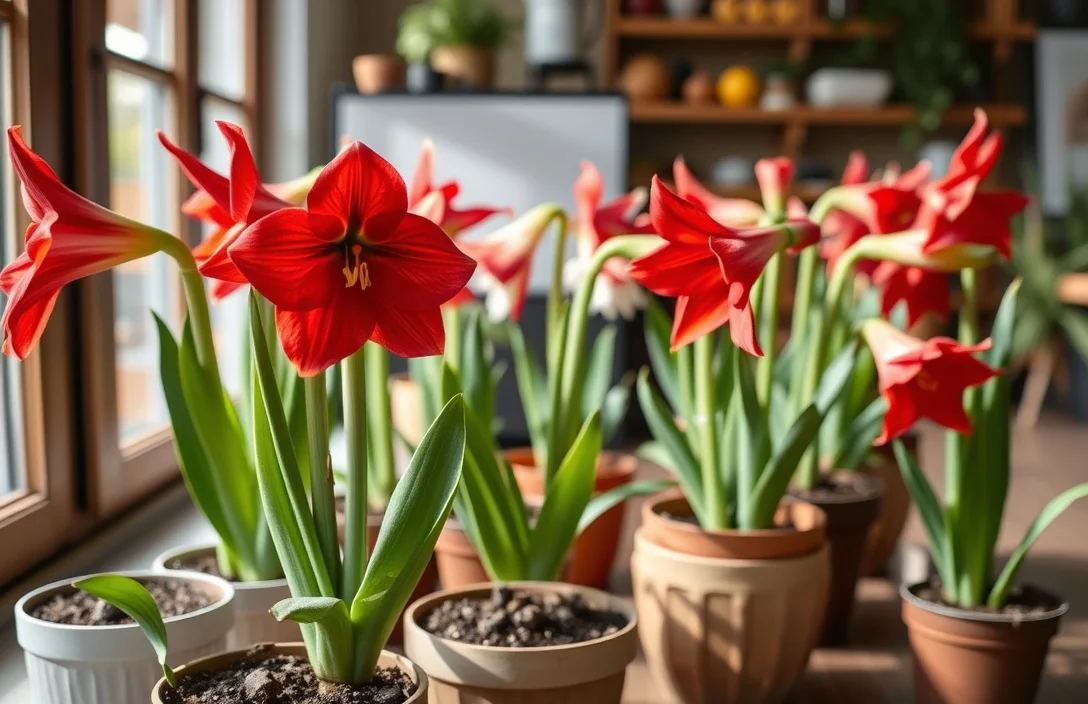 How to begin - how to plant amaryllis bulbs in pots indoors?