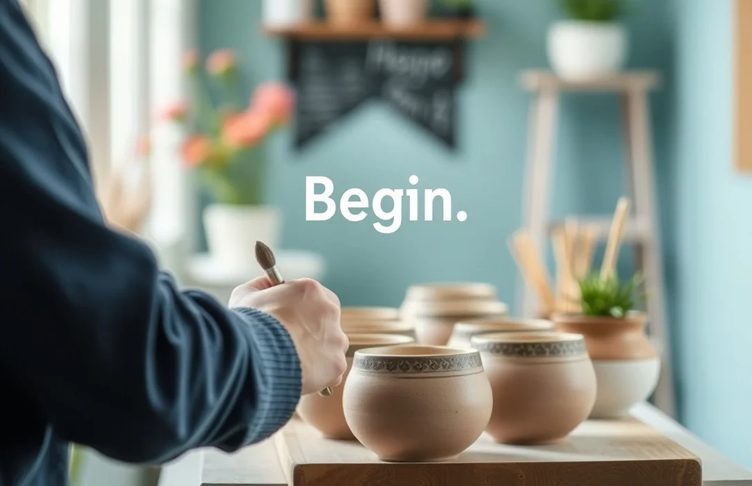 How to begin - how to paint ceramic pots?