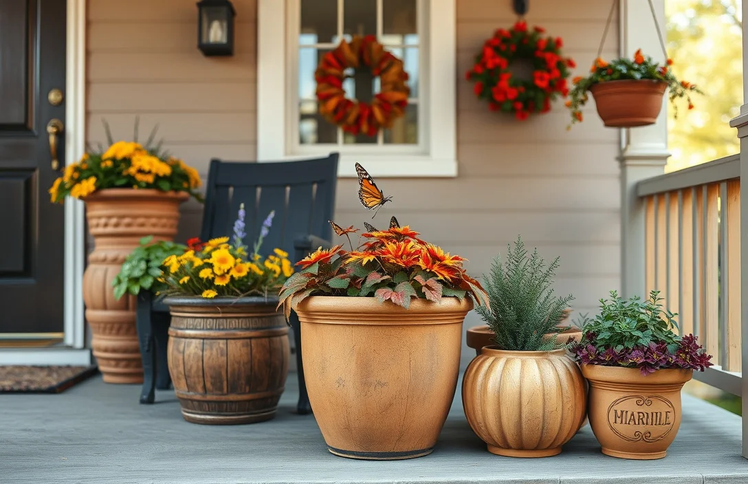 How to Build a Fall Pot That Doesn’t Collapse - fall pots for front porch