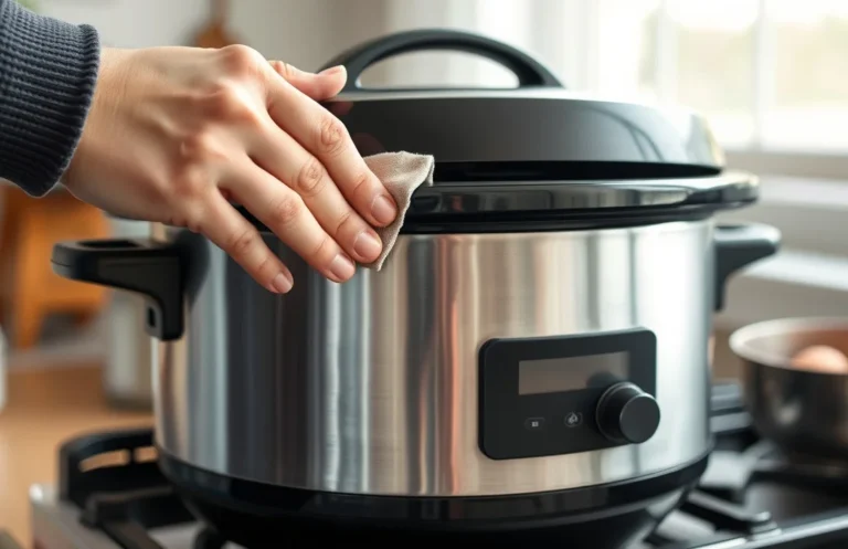 how to clean the metal part of a slow cooker?
