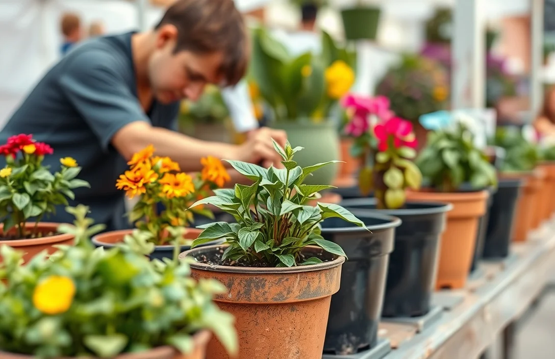how to fill flower pots? - how to fill flower pots?