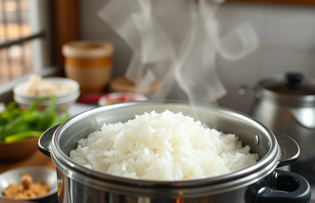 How to Line the Pot for Easy Release - chinese sticky rice rice cooker