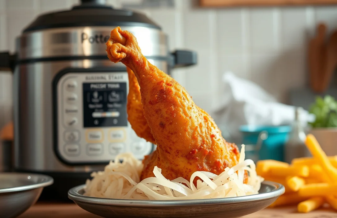 how to make fried chicken in pressure cooker?