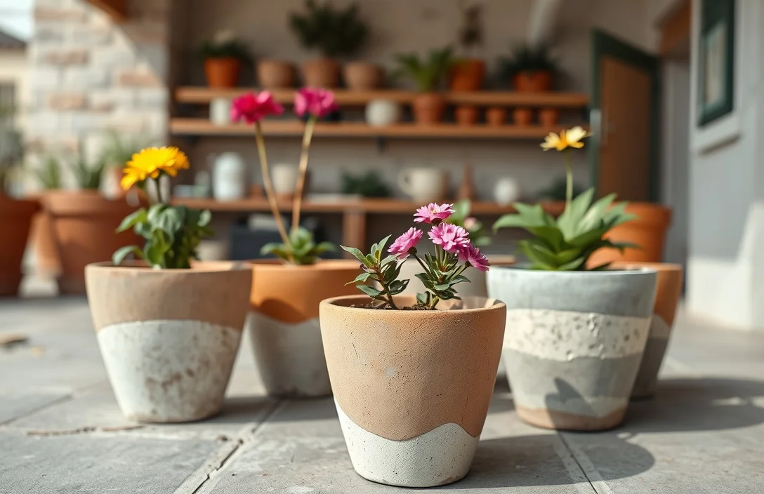 how to paint cement flower pots - how to paint cement flower pots?
