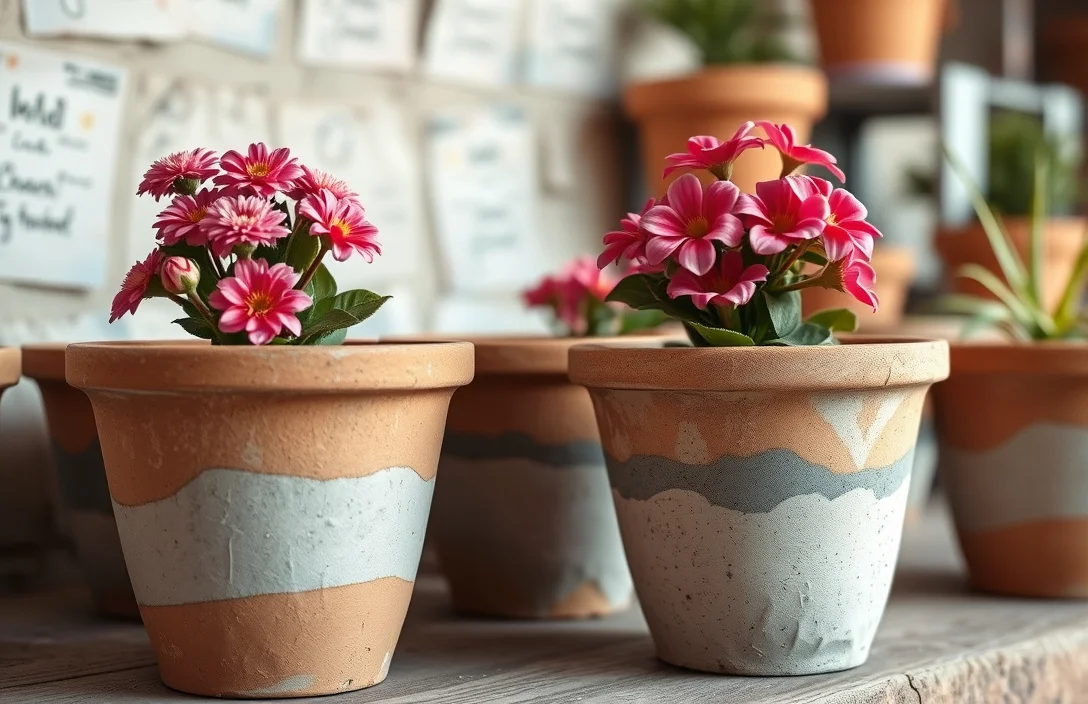 how to paint cement flower pots - how to paint cement flower pots?