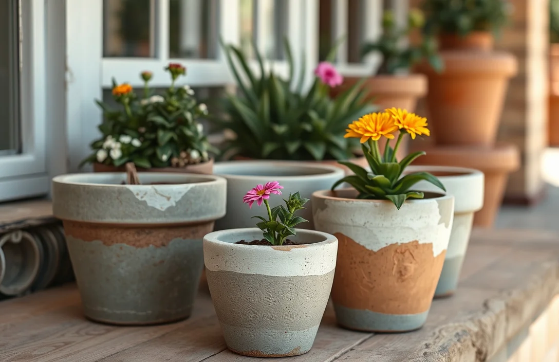 how to paint cement flower pots - how to paint cement flower pots?